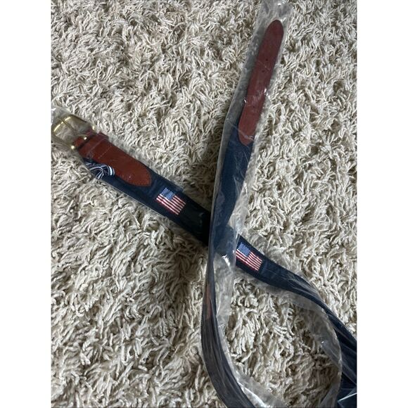 NWT Vineyard Vines American Flags Canvas Club Belt Mens 40 - Picture 10 of 11